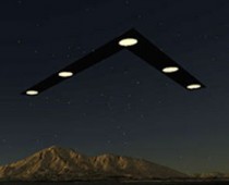 Illustration of boomerang ufo