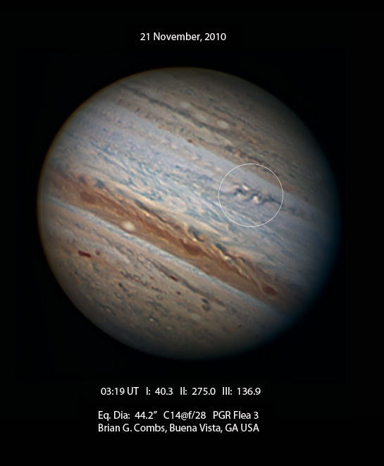 Jupiter's SEB