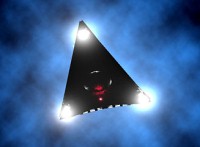 Triangle ufo illustration