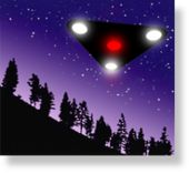 Triangle ufo illustration