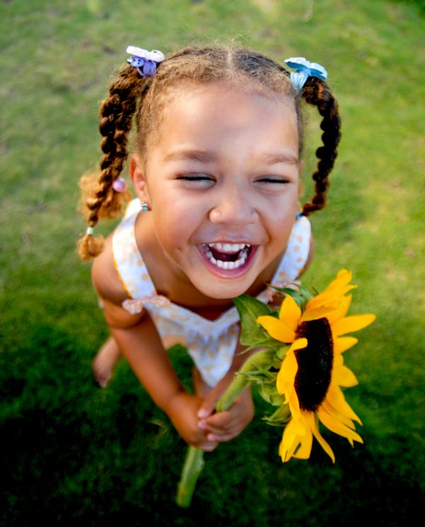 child laughing