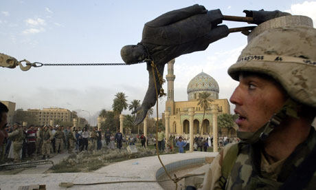 Click to enlarge Saddam statue