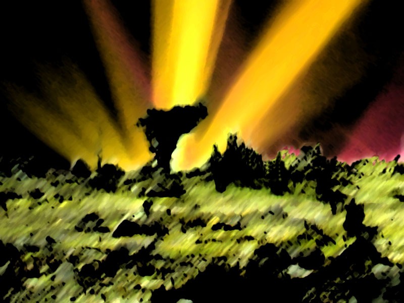 Illustration of earth light