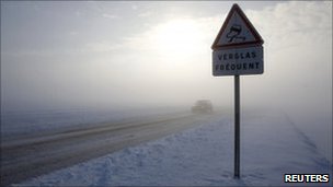 Snow Cambrai France