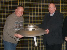 Mark Murphy and model of capsule