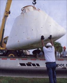 Click to enlarge Apollo test capsule