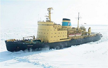 Click to enlarge Russian icebreaker Krasin