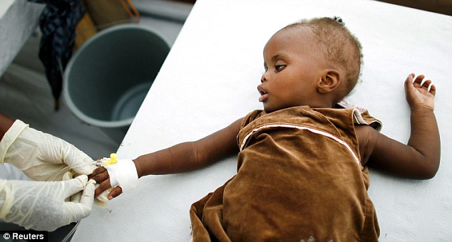 Haiti cholera child