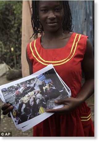 Click to enlarge Haiti Earthquake victim