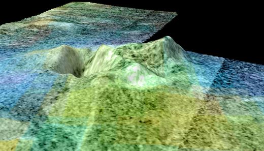 Saturn Titan ice volcano