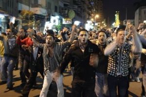 Angry Coptic Christians protest