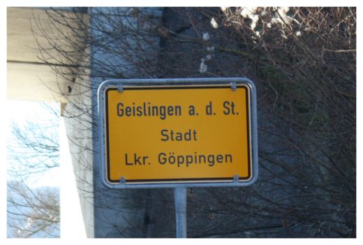 Geislingen Street Sign