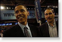 President Obama and David Axelrod