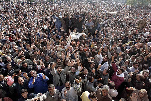 Protesters in Egypt