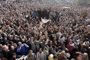 Protesters in Egypt
