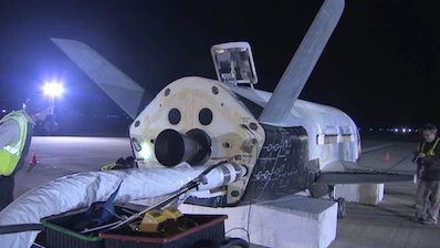 Click to enlarge X-37B landing