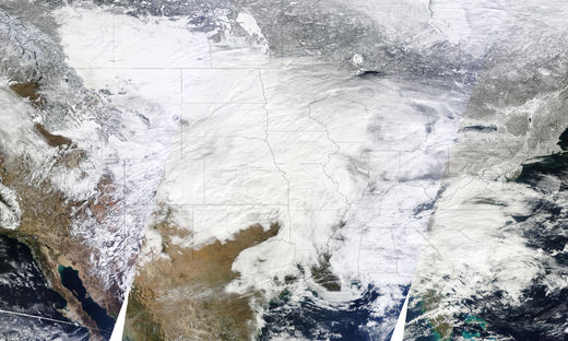 NASA Video of Storm on 1 Feb 2011