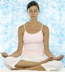 woman meditating