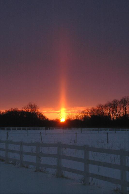 Click to enlarge Sun Pillar