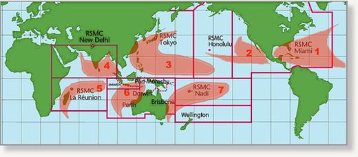 Tropical Cyclone Basins