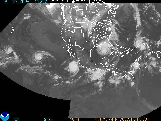 five cyclones after new moon