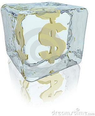 frozen money