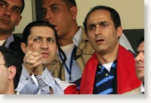 Alaa and Gamal Mubarak