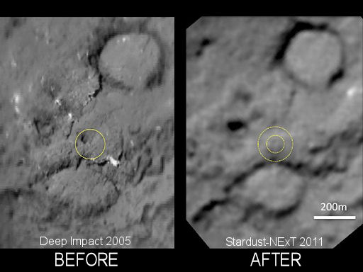 Tempel 1 Crater