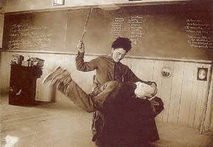 teacher spanking student