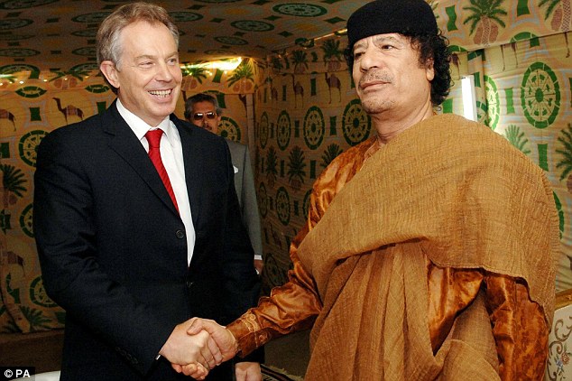 Tony Blair and Gaddafi