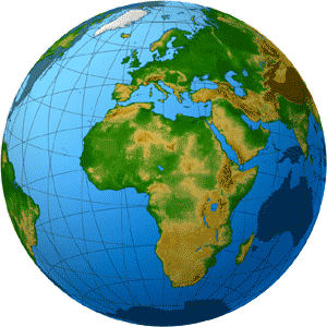 africa globe