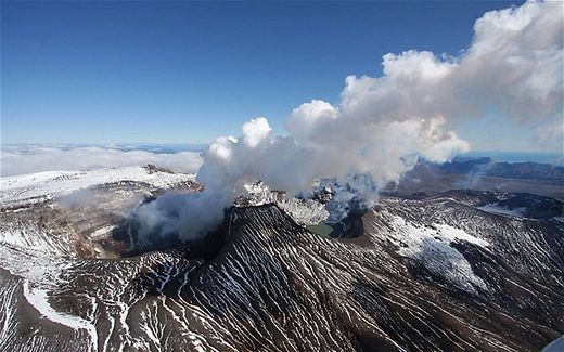 Click to enlarge Karymsky volcano