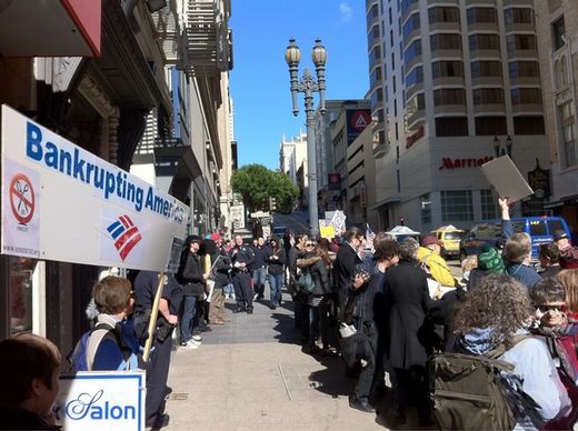 Click to enlarge Bank demonstrators San FS