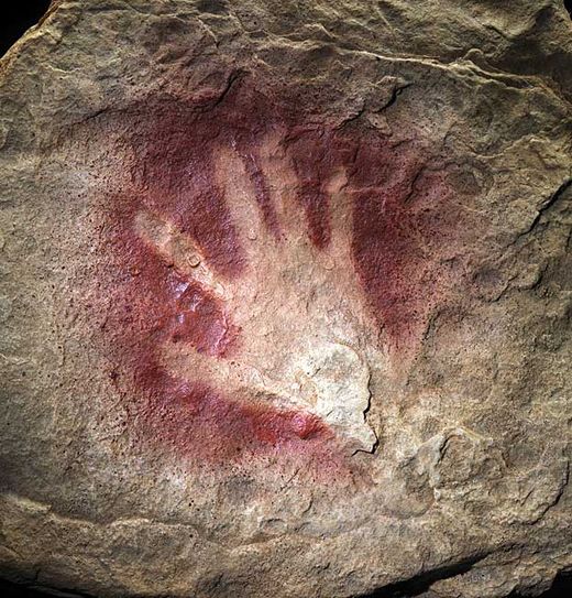 Chauvet cave painting hand