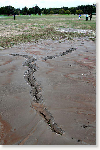 Christchurch Sand Liquifaction