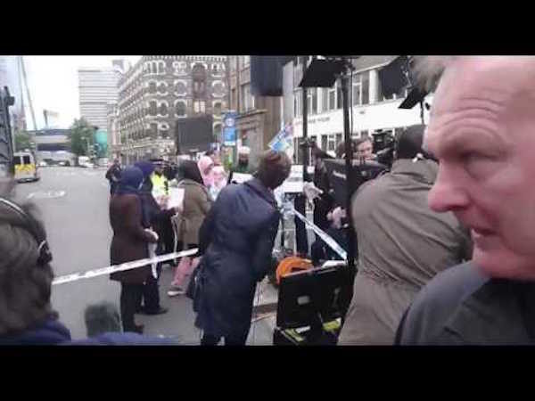 CNN staging fake protests London Bridge attacks
