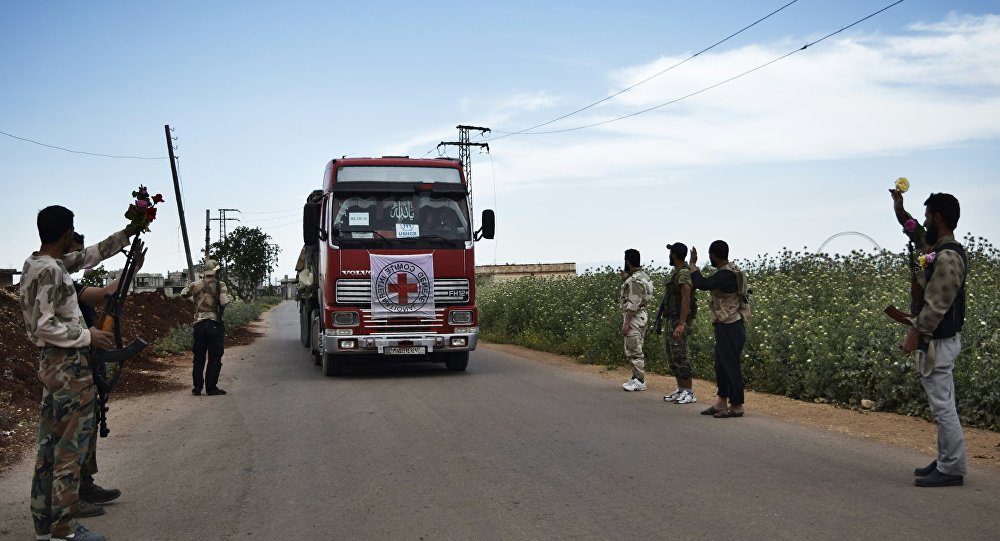 ICRC truck in Syria