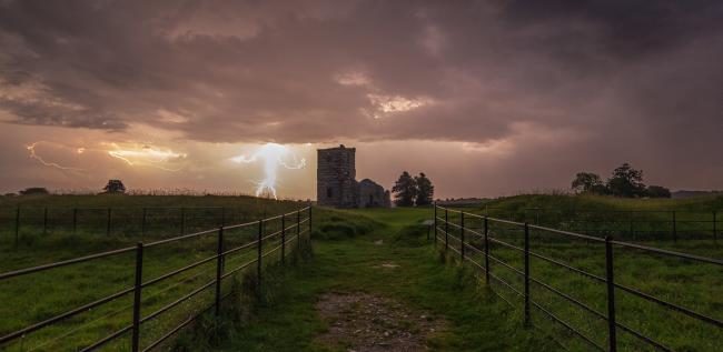 Click to enlarge Martin had jumped in his car when he saw the storm from approaching and caught this snap