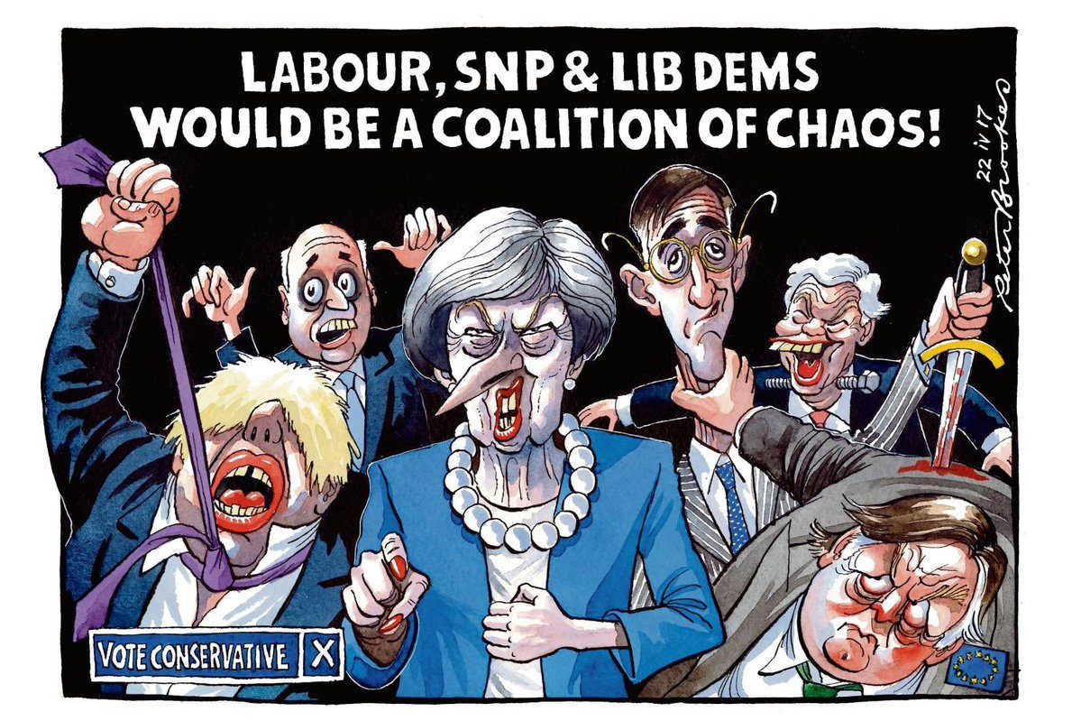 UK coalition of chaos cartoon
