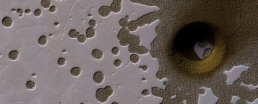 Click to enlarge Mars crater