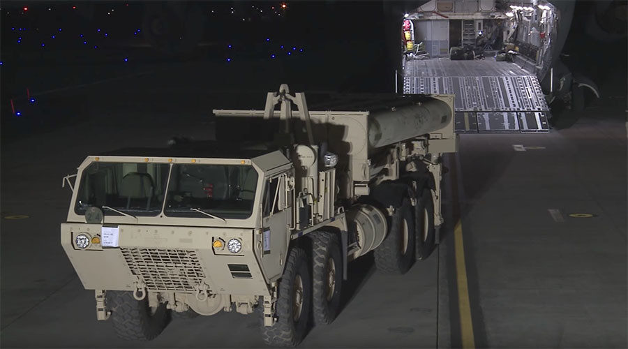 US THAAD missile system