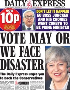 Click to enlarge Daily Express theresa may