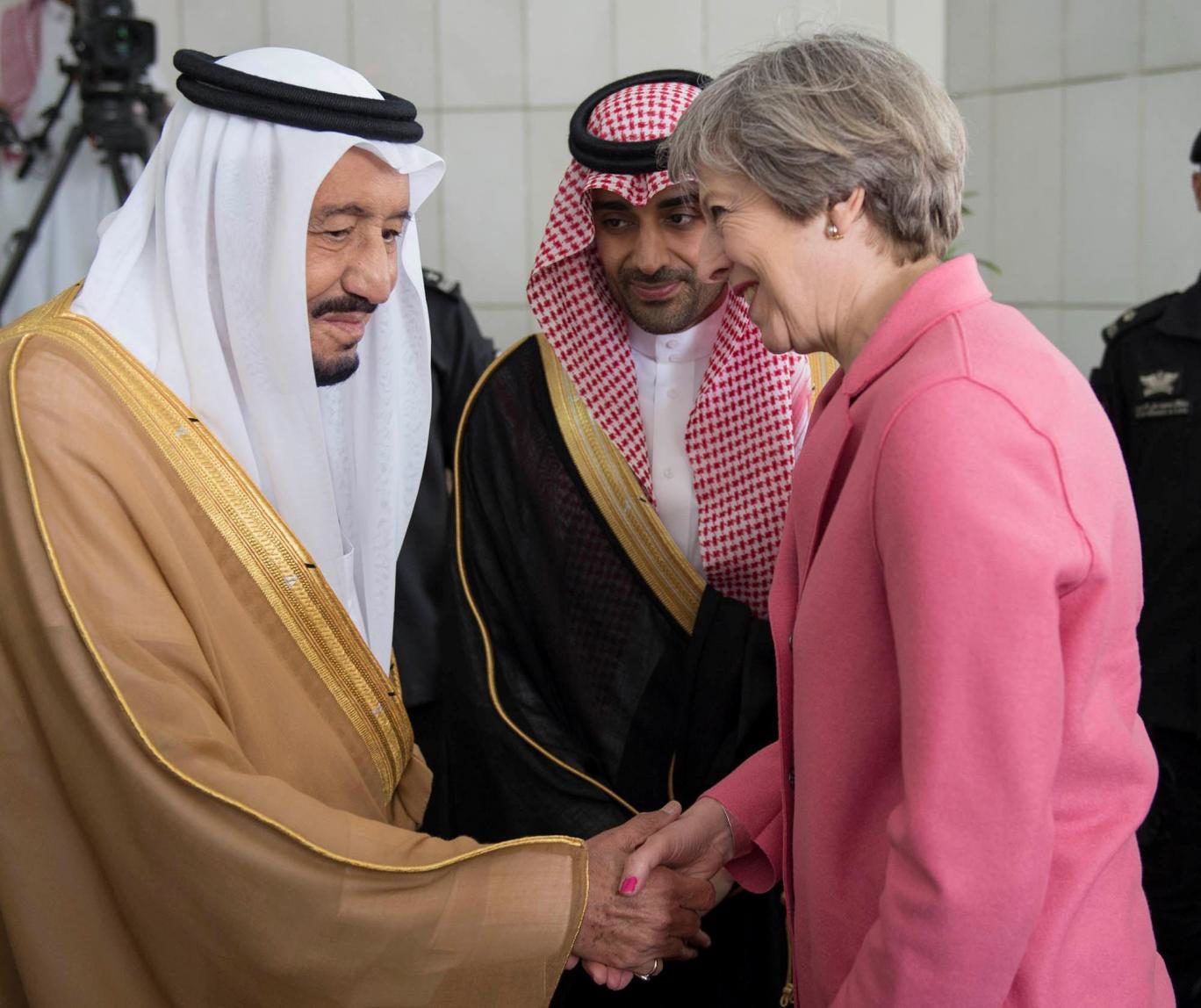 Theresa May Saudis
