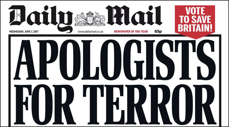 UK Corbyn propaganda fake news terror attack elections