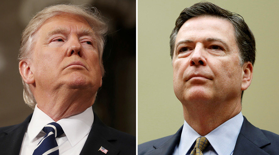Click to enlarge Trump and Comey