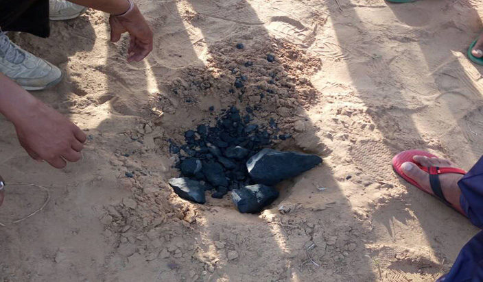 Click to enlarge Possible Meteorite Impact