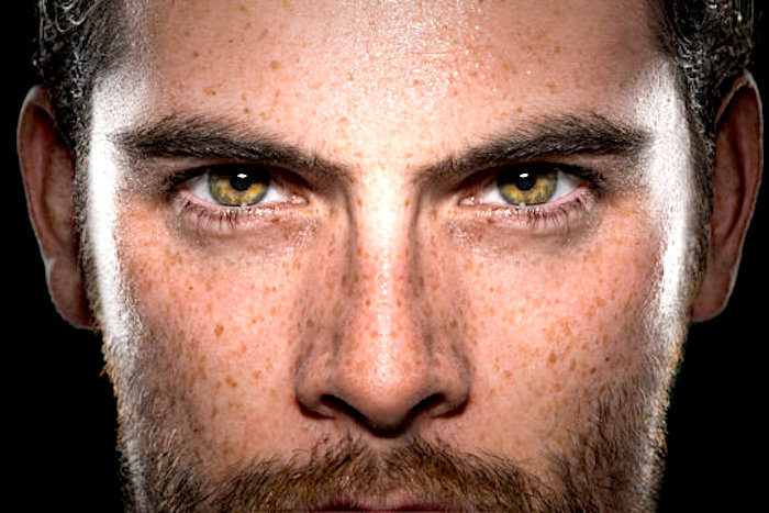 man's face