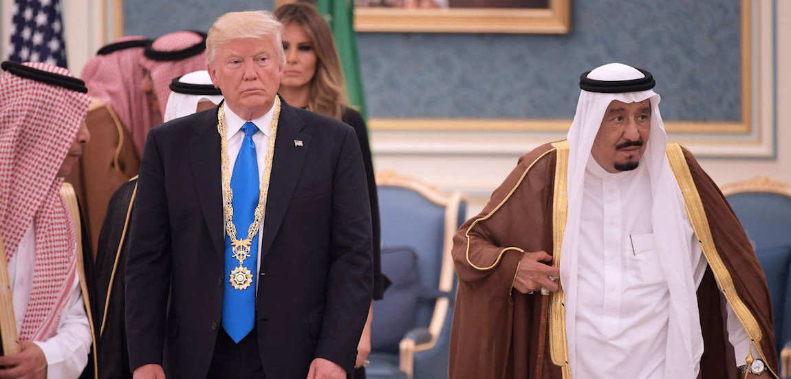 Donald Trump and Saud king