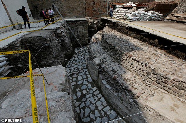 Click to enlarge emple dedicated to the Aztec god of wind
