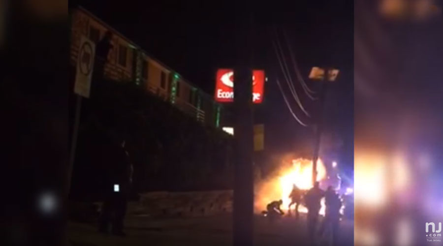 car fire New Jersey